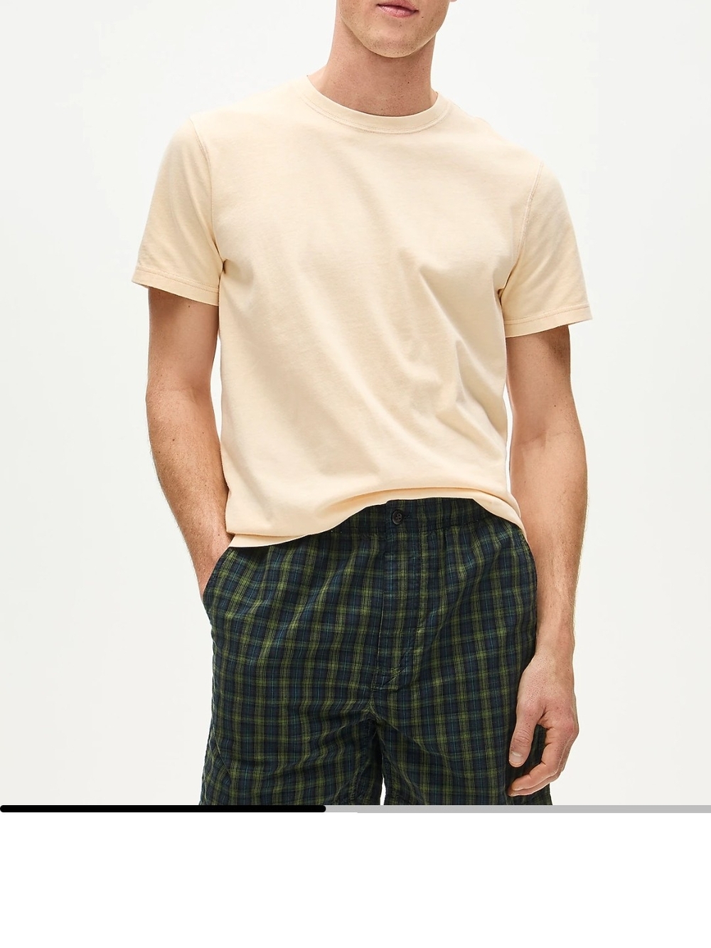 J. Crew VINTAGE  Men's Short-Sleeve Crewneck T-Shirt in Pale Peach  Size XL NEW